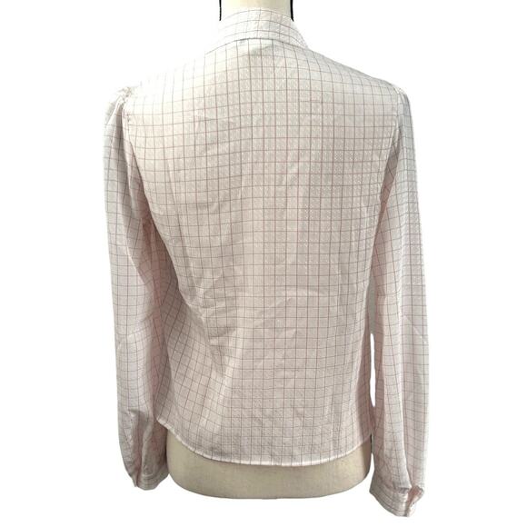 Vintage So What California Baby Pink Long Sleeve Button Up Top Women Size Medium - Picture 4 of 12